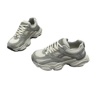 Paris Dad Shoes | Lightweight Platform Shoes With Rubber Sole For Women