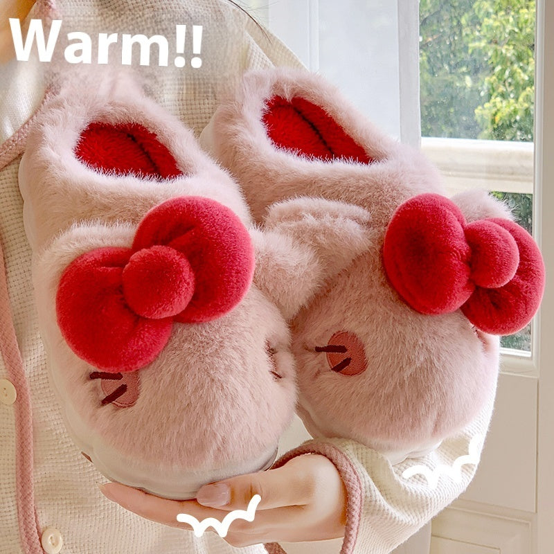 Plush Slippers – Warm Indoor Slippers With Soft Artificial Insoles