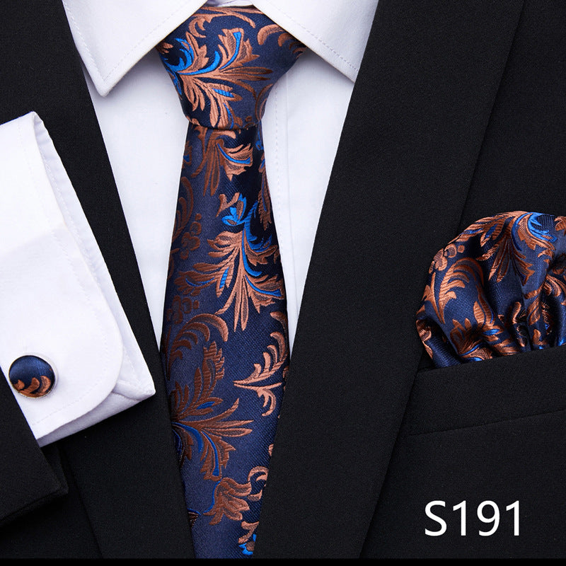Men's Patterned Ties | European Style Neckwear Set With Silk Patterns