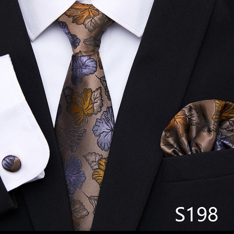 Men's Patterned Ties | European Style Neckwear Set With Silk Patterns