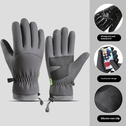 Waterproof Winter Gloves | Cold Resistant Fleece Lined Finger Style Gloves