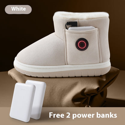 Electric Heating Shoes | Rechargeable Foot Warmers | Stylish Heated Boots