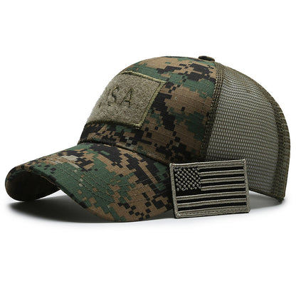 Camouflage Baseball Hat – Adjustable Camo Cap With Breathable Sunshade