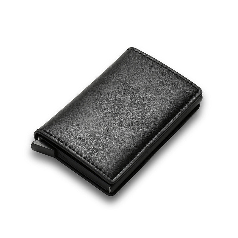 Minimalist Cardholder Wallet – Slim PU Leather Credit Case With Large Capacity