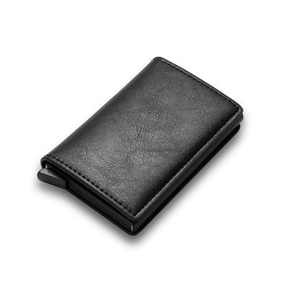 Minimalist Cardholder Wallet – Slim PU Leather Credit Case With Large Capacity