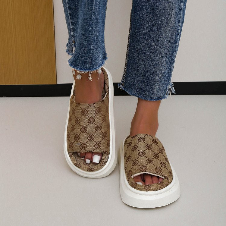 Non Slip Slippers | Breathable Indoor Slippers With Thick Sole Cushion