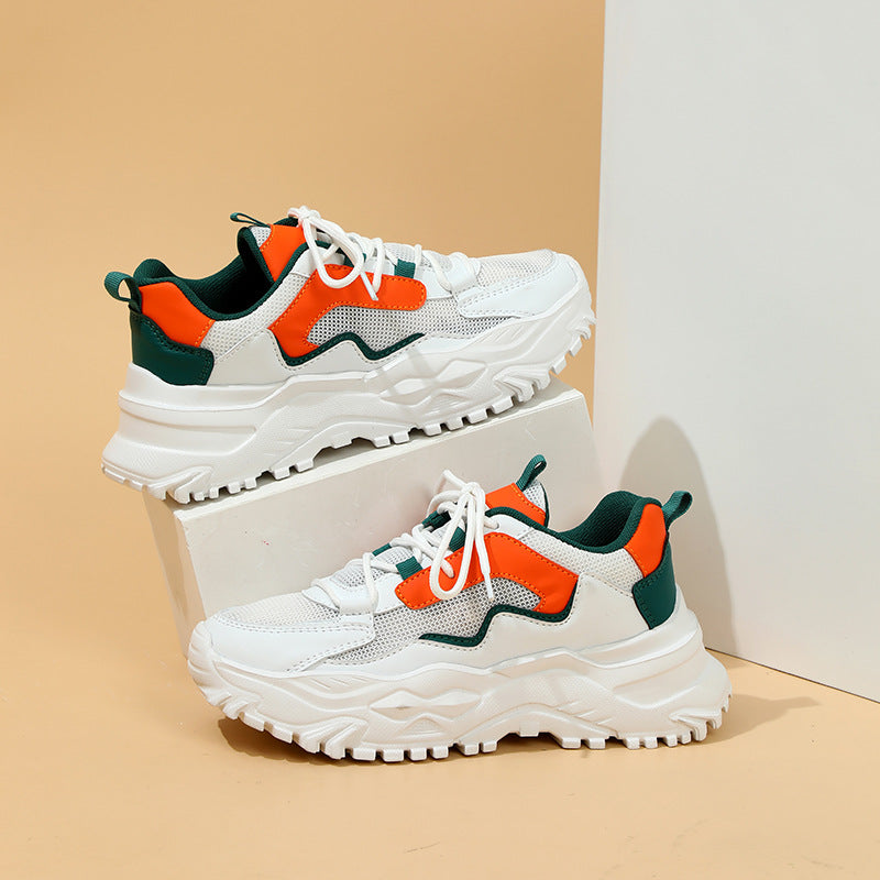 Casual Sports Shoes – Breathable Mesh Sneakers With Shock Absorbing Soles