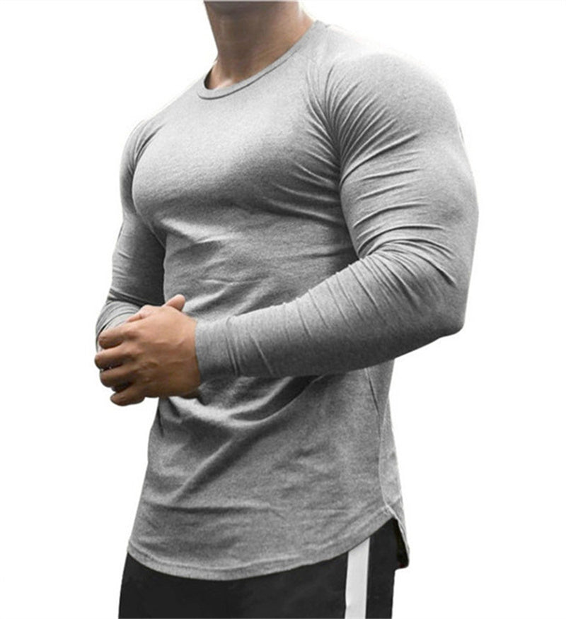 Quick Drying Sports Shirt - Men's Slim Fit Long Sleeve Workout Top