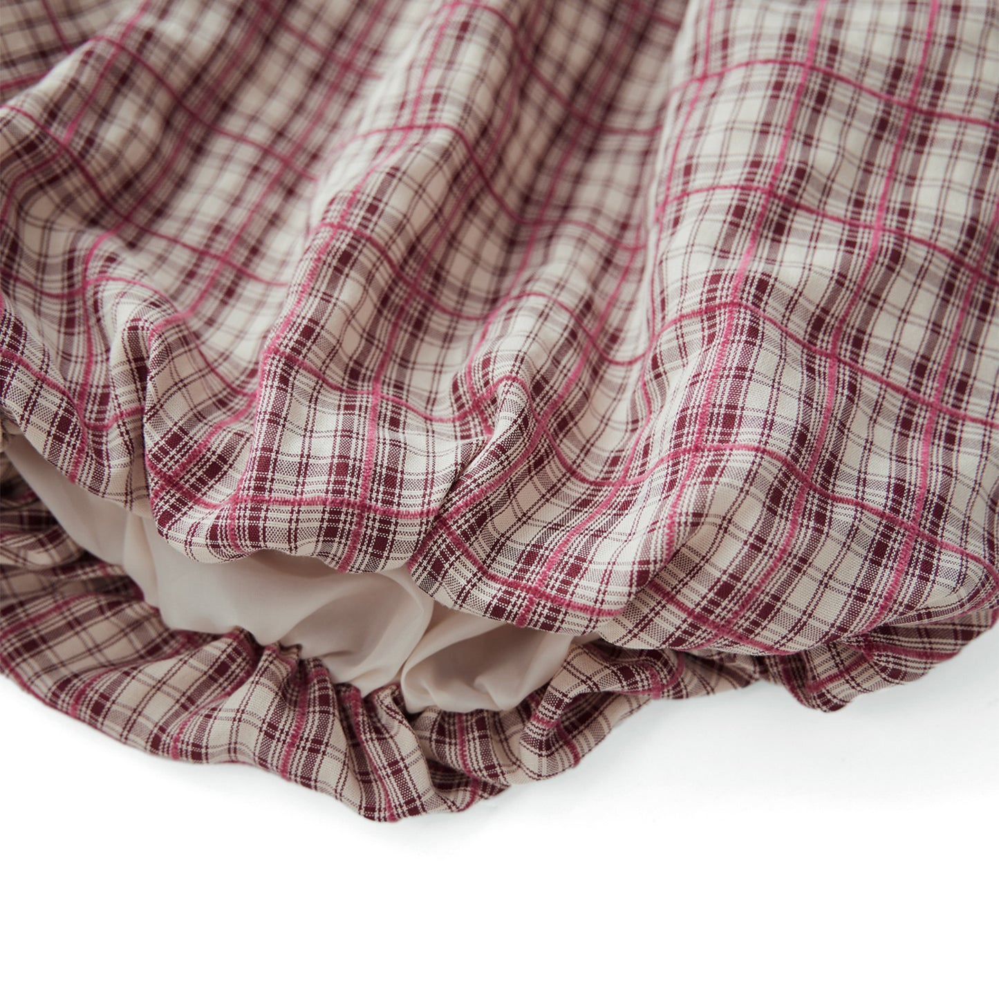 Women's Plaid Shorts - Casual Elastic Waist Summer Bloomers With Fold Detail