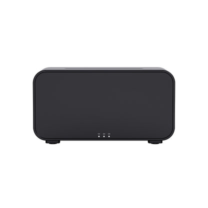 Black rectangular electronic device with rounded edges and timer lights for 1H, 3H, and 5H settings