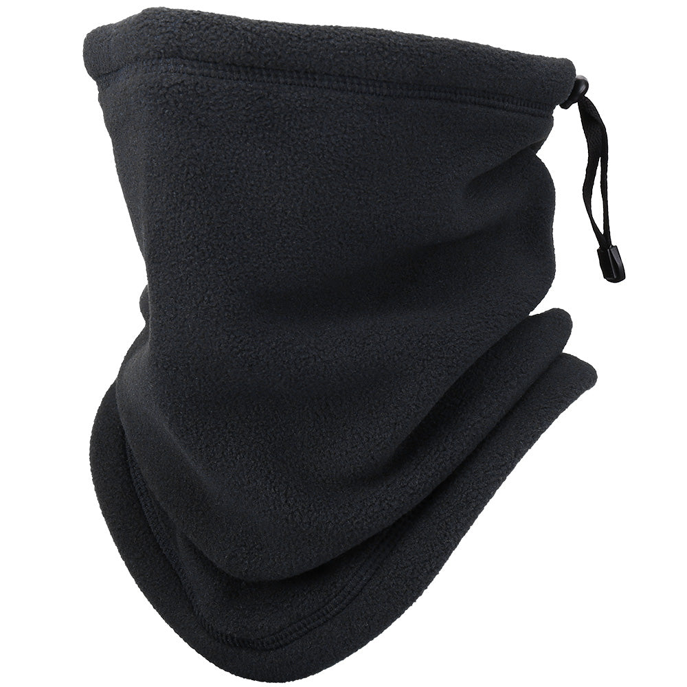 Winter Fleece Neck Warmer - Windproof Scarf With Adjustable Triangle Design