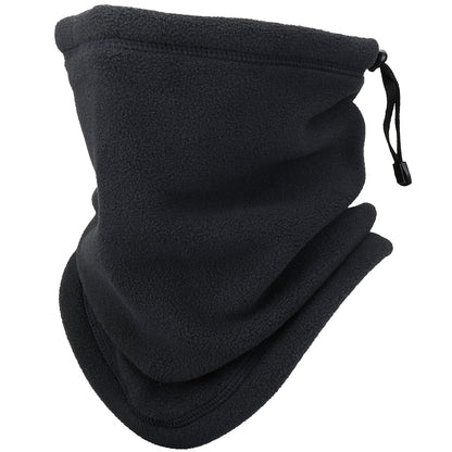 Winter Fleece Neck Warmer - Windproof Scarf With Adjustable Triangle Design