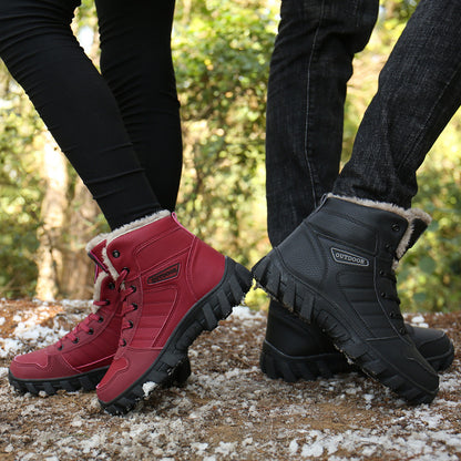 Couple Snow Boots – Durable Winter Boots With Rubber Sole Grip