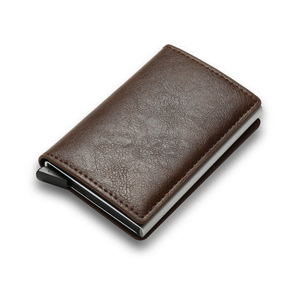 Minimalist Cardholder Wallet – Slim PU Leather Credit Case With Large Capacity