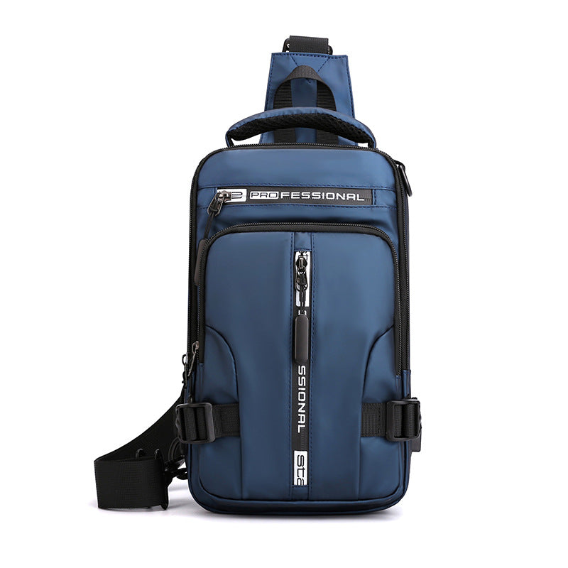 Men Crossbody Bag - Multifunctional Waterproof Backpack With Mobile Phone Pocket
