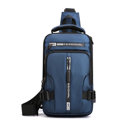 Men Crossbody Bag - Multifunctional Waterproof Backpack With Mobile Phone Pocket