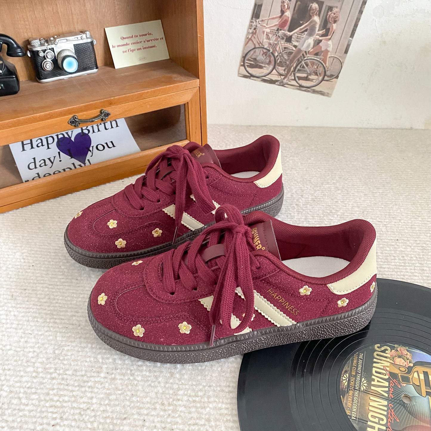 Women's Casual Training Shoes – Flat Lace Up Sneakers | Breathable Microfiber