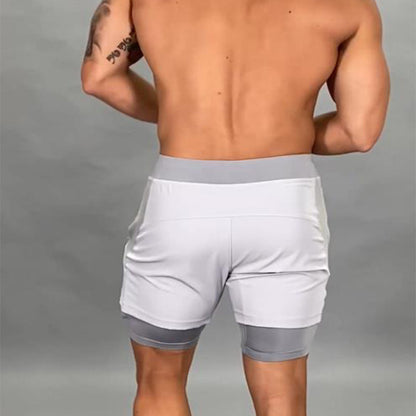 Men's Running Shorts - Quick Dry 2-in-1 Athletic Gym Workout Shorts