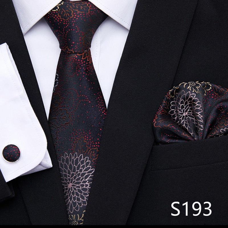 Men's Patterned Ties | European Style Neckwear Set With Silk Patterns