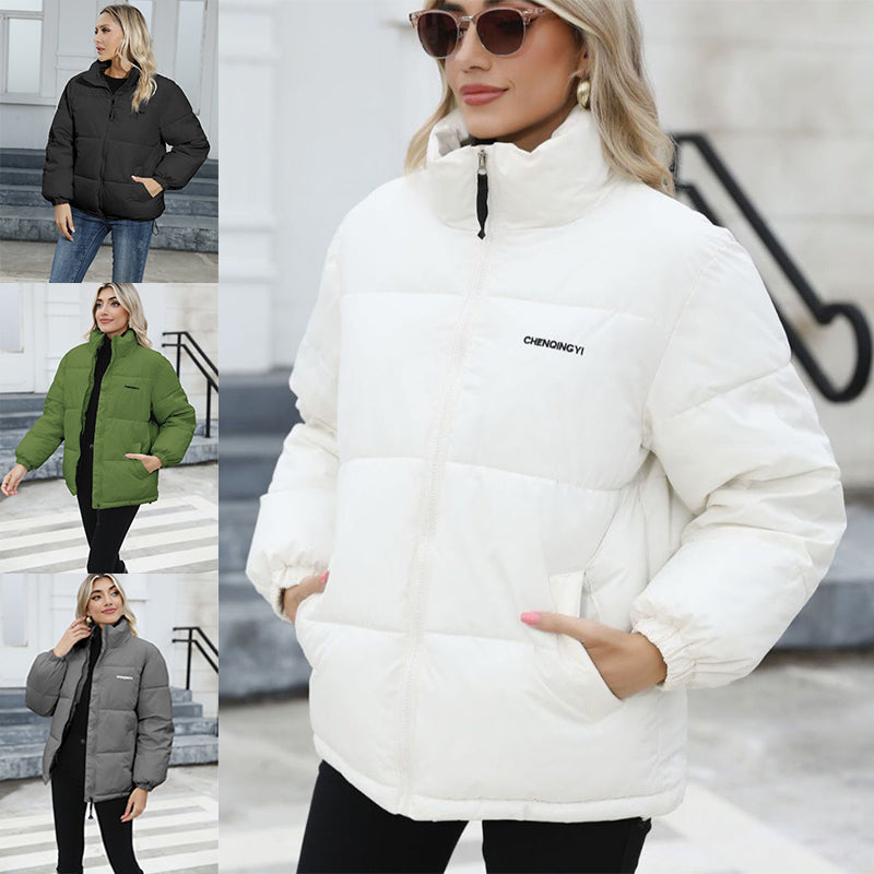 Women Winter Coat | Casual Windproof Down Cotton Jacket | Warm Thickened Outerwear