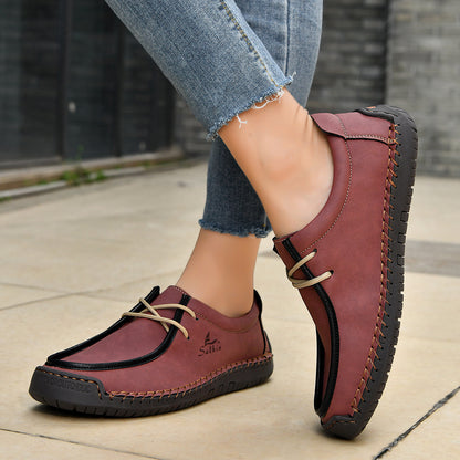 Casual Lace-Up Shoes | Soft Sole Shoes | Comfortable Walking Footwear