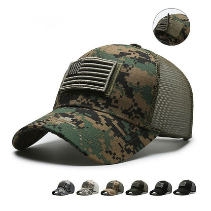 Camouflage Baseball Hat – Adjustable Camo Cap With Breathable Sunshade