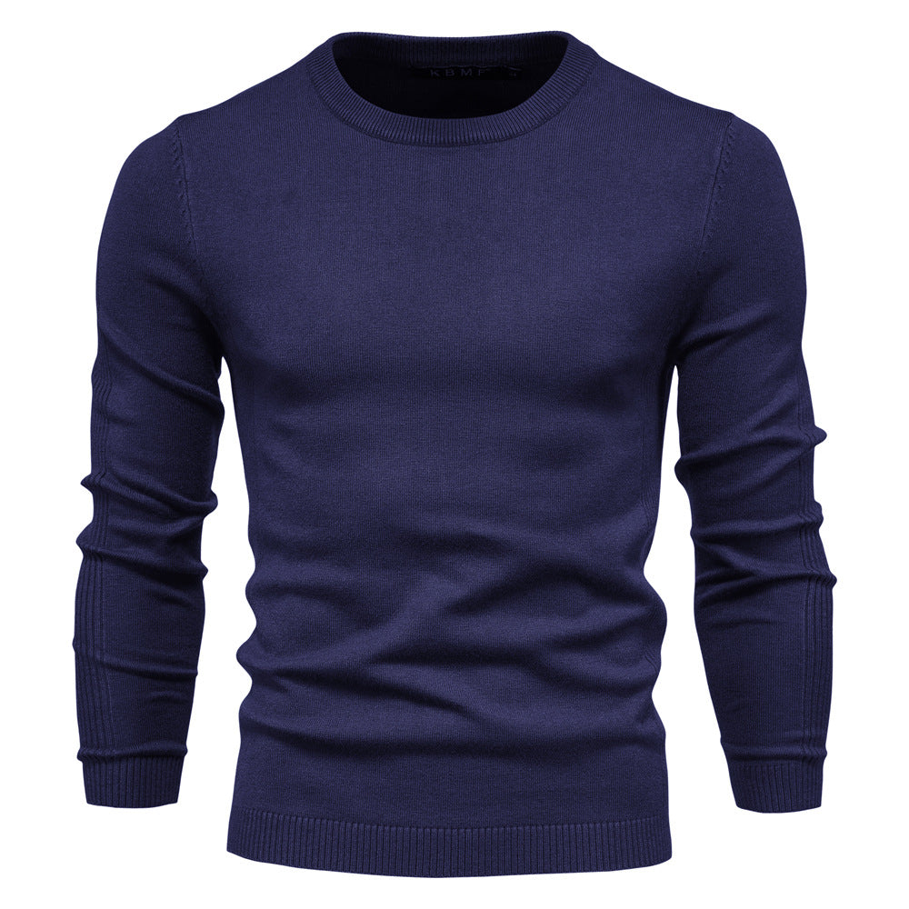 Slim Pullover Sweater For Men | Solid Color Turtleneck | Winter Casual Tops