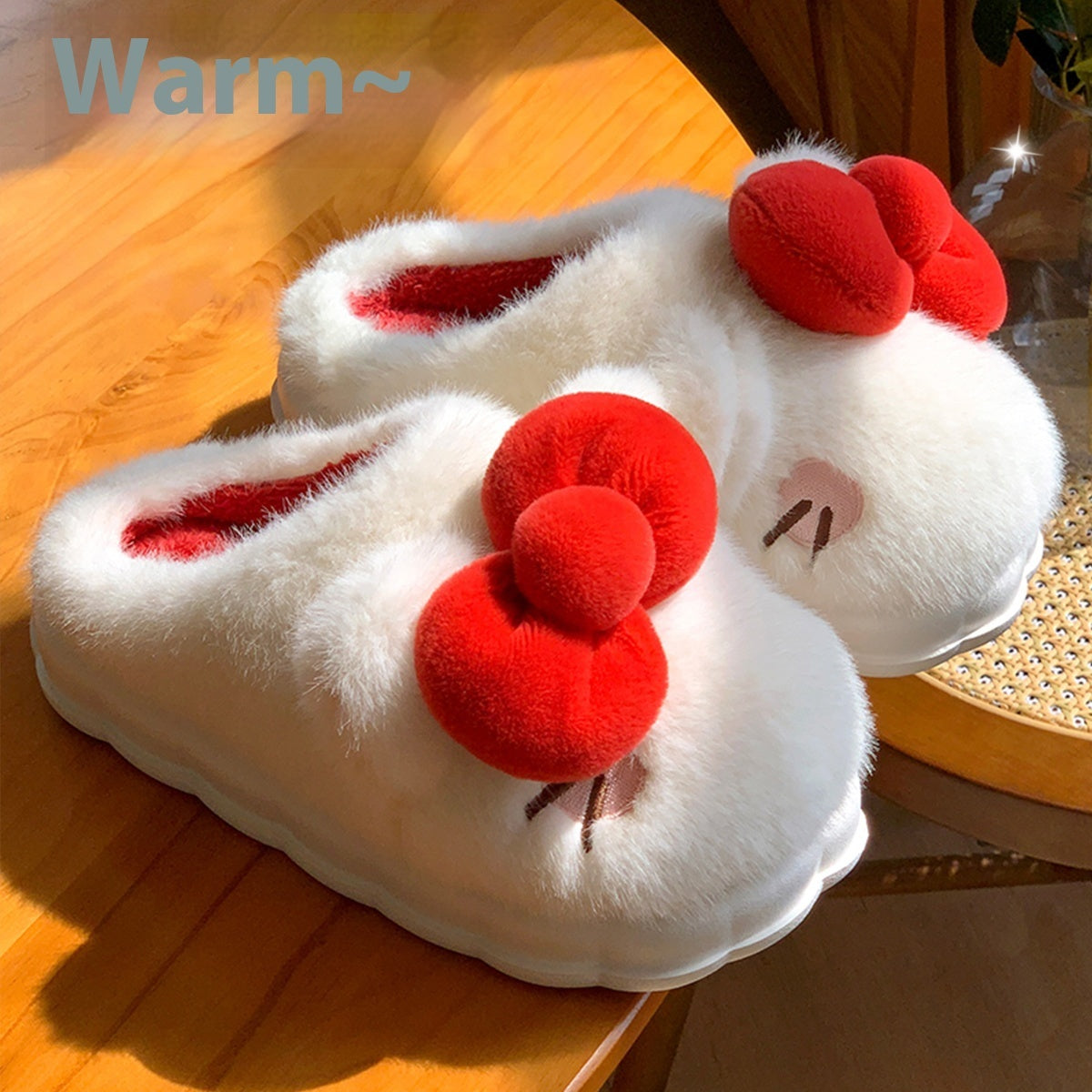 Plush Slippers – Warm Indoor Slippers With Soft Artificial Insoles