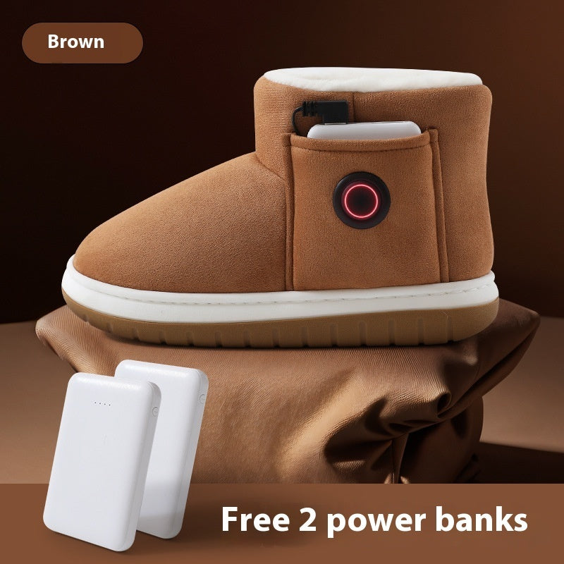 Electric Heating Shoes | Rechargeable Foot Warmers | Stylish Heated Boots