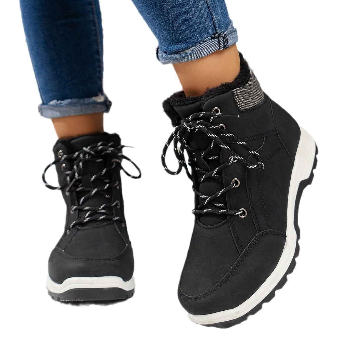 Women's Suede Boots | Warm Winter Footwear With Non Slip Rubber Sole
