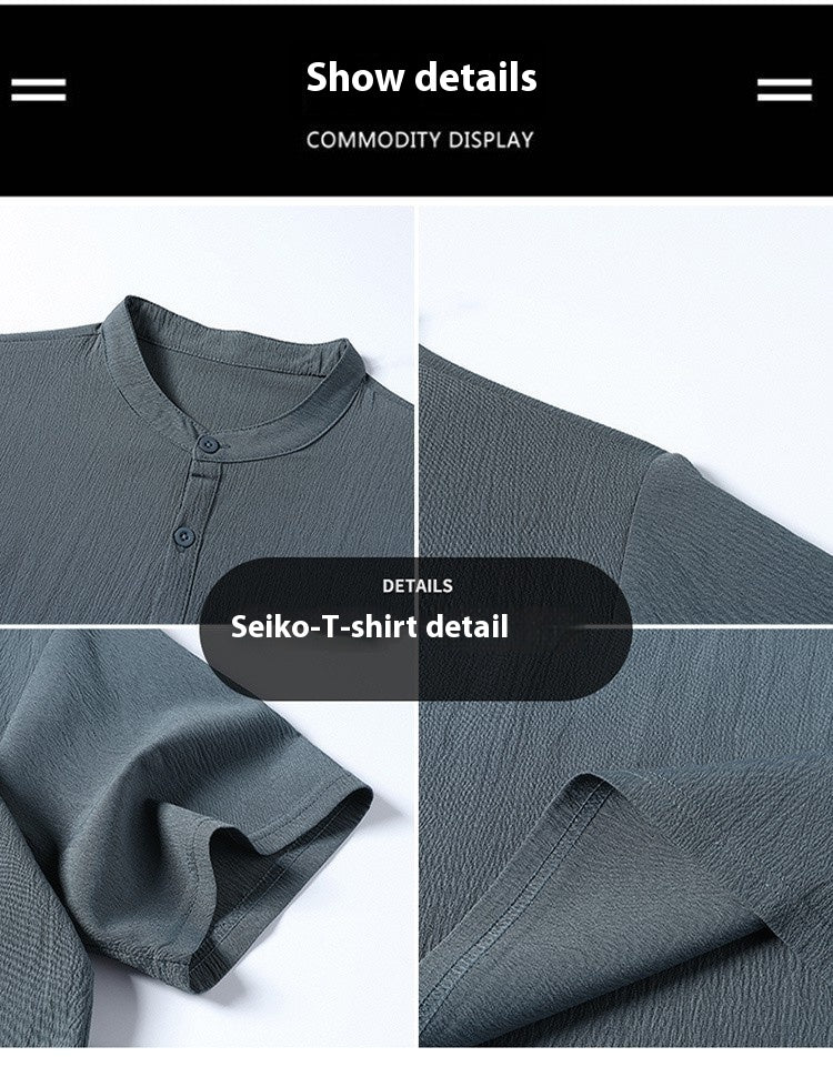 Cotton Linen Shorts Set - Men's Casual Summer Two Piece Outfit With Breathable Fabric