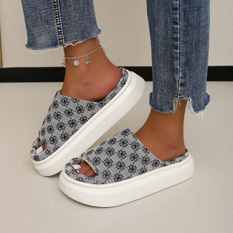 Non Slip Slippers | Breathable Indoor Slippers With Thick Sole Cushion