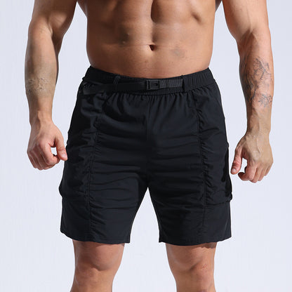 Athletic Shorts Men | Men's Cargo Shorts With Elastic Waistband & Pockets