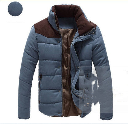Casual Men's Parkas | Warm Windbreaker Coats | Polyester Fiber Outerwear