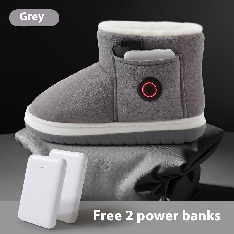 Electric Heating Shoes | Rechargeable Foot Warmers | Stylish Heated Boots