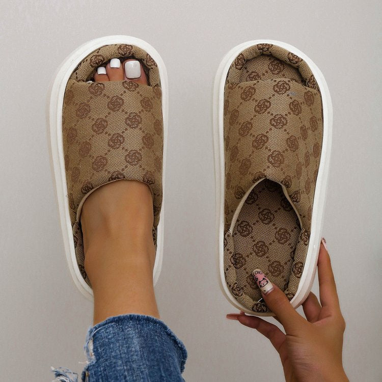 Non Slip Slippers | Breathable Indoor Slippers With Thick Sole Cushion