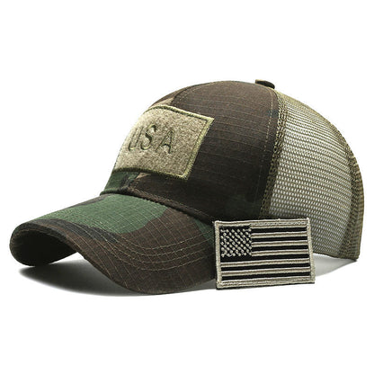 Camouflage Baseball Hat – Adjustable Camo Cap With Breathable Sunshade