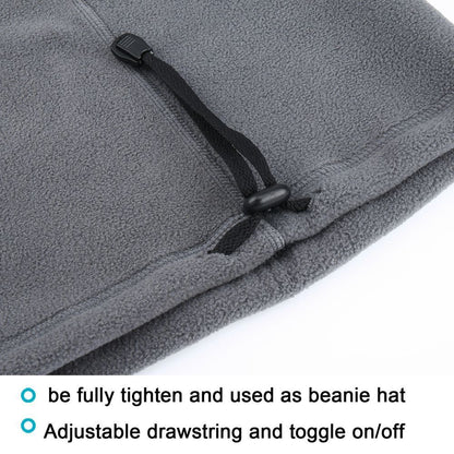 Winter Fleece Neck Warmer - Windproof Scarf With Adjustable Triangle Design