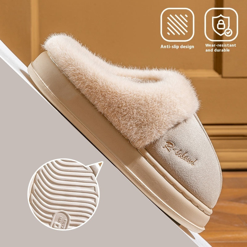 Warm Cotton Slippers | Cozy Winter Footwear | Non Slip Indoor Shoes