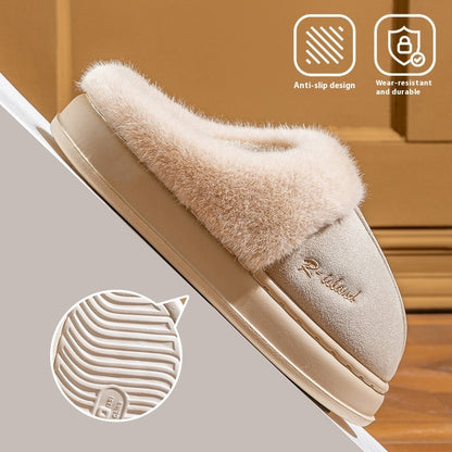 Warm Cotton Slippers | Cozy Winter Footwear | Non Slip Indoor Shoes