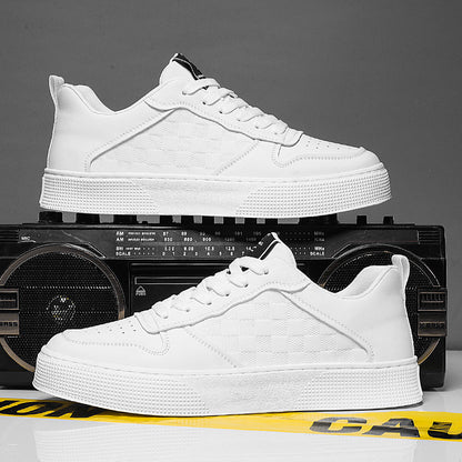 Casual Lace-Up Sneakers | Men's Casual Shoes | Breathable Flat Heel Sneakers
