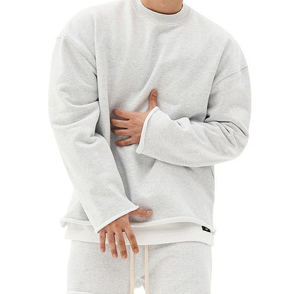 Men's Loose Pullover Round Neck Sweater | Cotton Blend | Comfortable Fit