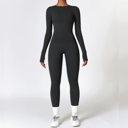 Quick-Drying Yoga Suit | Fitness Tracksuit With High Waist Leggings & Breathable Sportswear