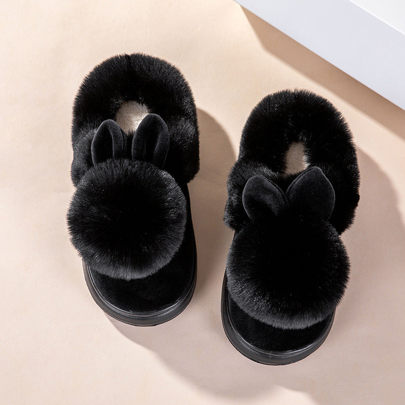 Cotton Slippers Ladies | Warm Indoor Slippers With Full Heel Wrap Design