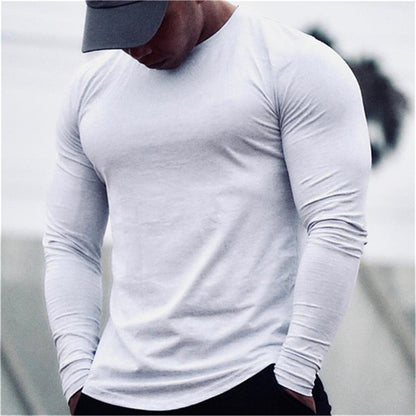 Quick Drying Sports Shirt - Men's Slim Fit Long Sleeve Workout Top