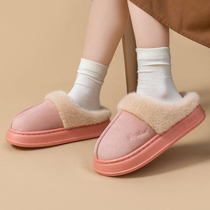 Warm Cotton Slippers | Cozy Winter Footwear | Non Slip Indoor Shoes