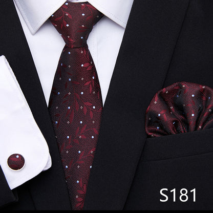 Men's Patterned Ties | European Style Neckwear Set With Silk Patterns