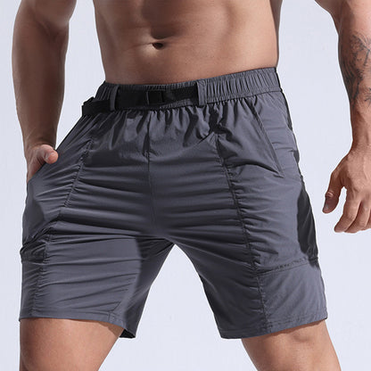Athletic Shorts Men | Men's Cargo Shorts With Elastic Waistband & Pockets