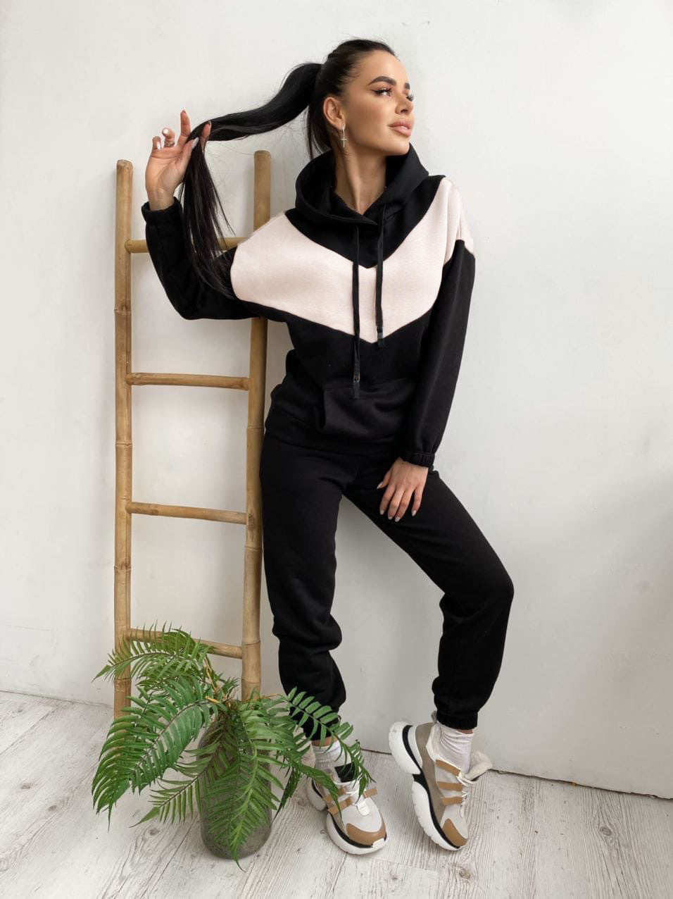 Sports Leisure Sweater Suit – Ladies Casual Two Piece Set With Straight Trousers