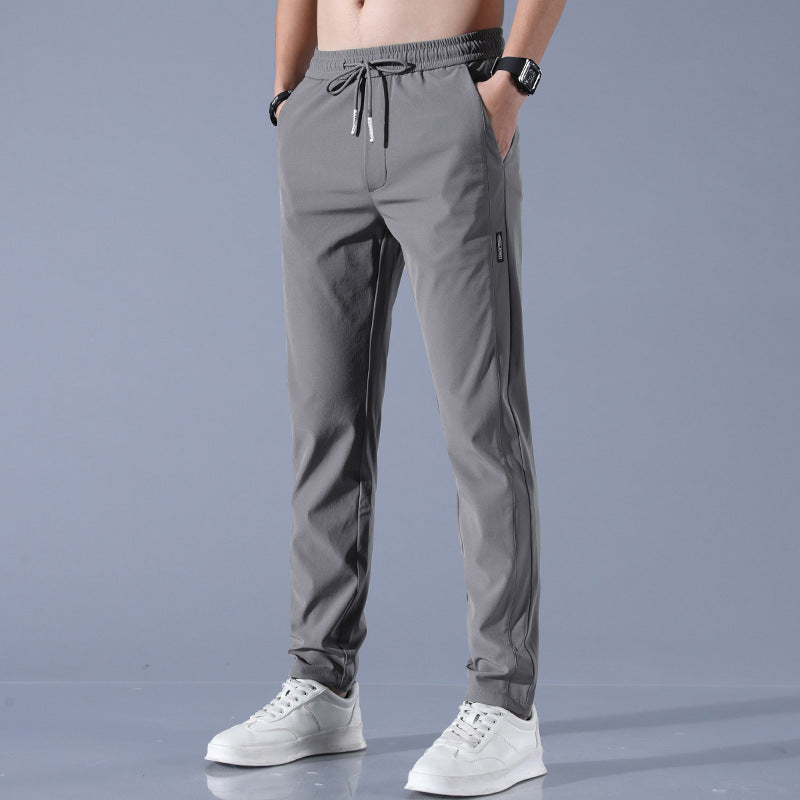 Summer Ice Silk Pants | Men's Breathable Business Casual Stretch Trousers